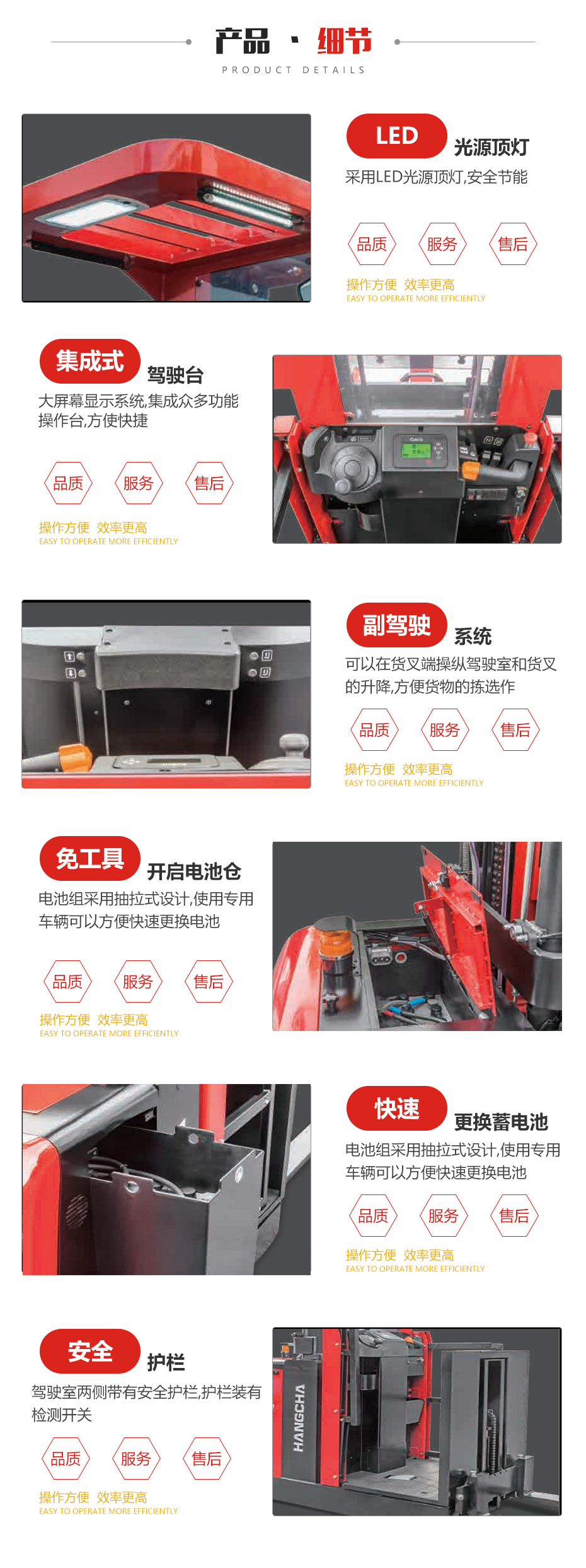 A系列1.0吨中位拣选車(chē)细节图片